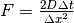 F=\frac{2D\Delta t}{\Delta x^2}